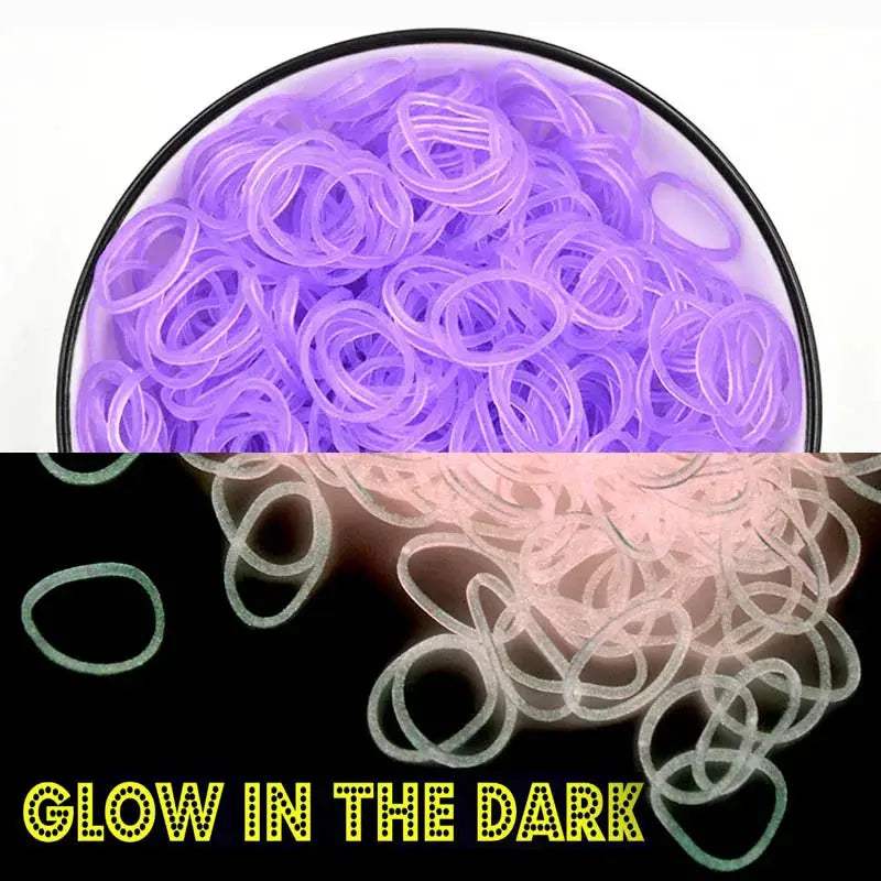  Fluorescent Glow Bracelets Diy Kit for Loom Bands -  ToylandEU™
