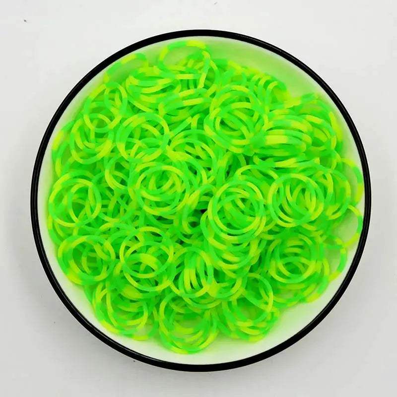  Fluorescent Glow Bracelets Diy Kit for Loom Bands -  ToylandEU™