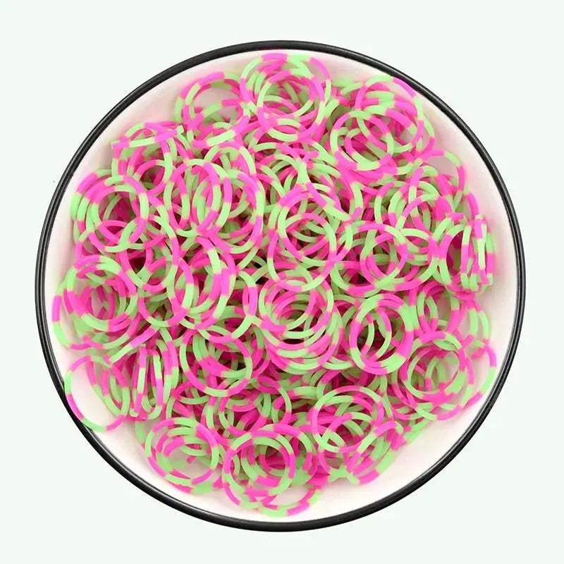  Fluorescent Glow Bracelets Diy Kit for Loom Bands -  ToylandEU™