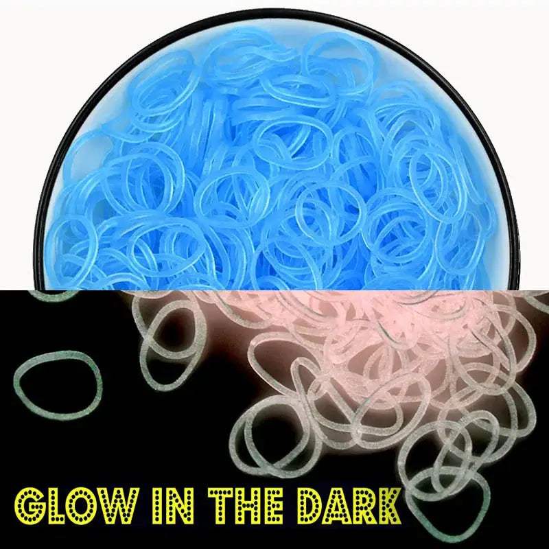  Fluorescent Glow Bracelets Diy Kit for Loom Bands -  ToylandEU™