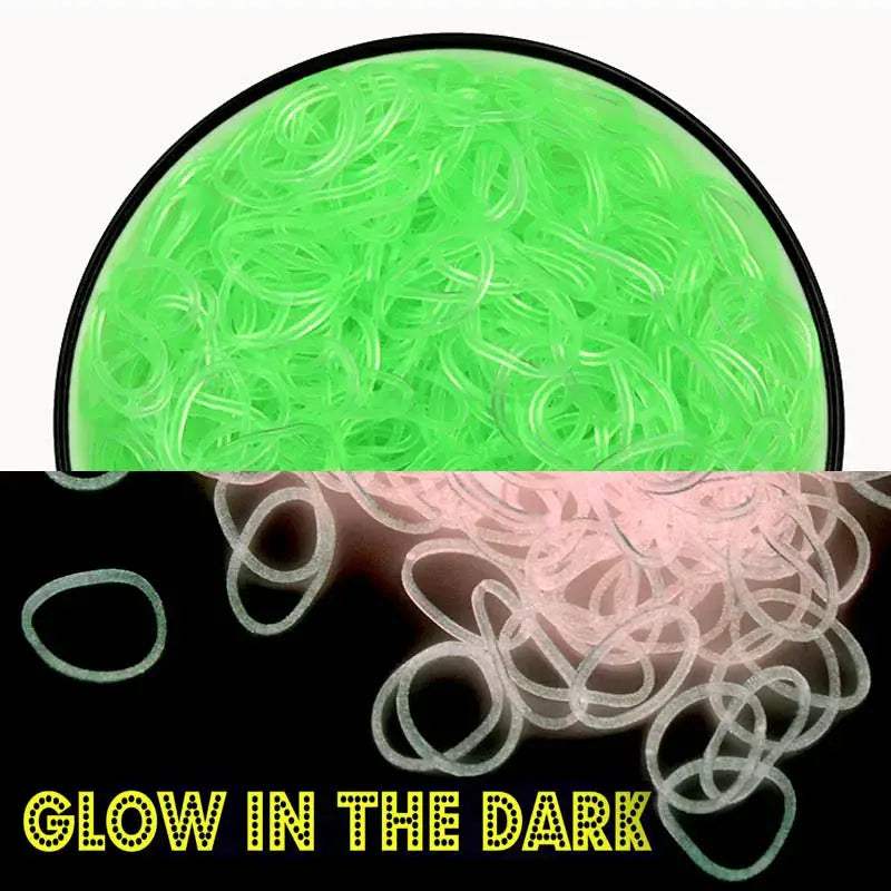  Fluorescent Glow Bracelets Diy Kit for Loom Bands -  ToylandEU™