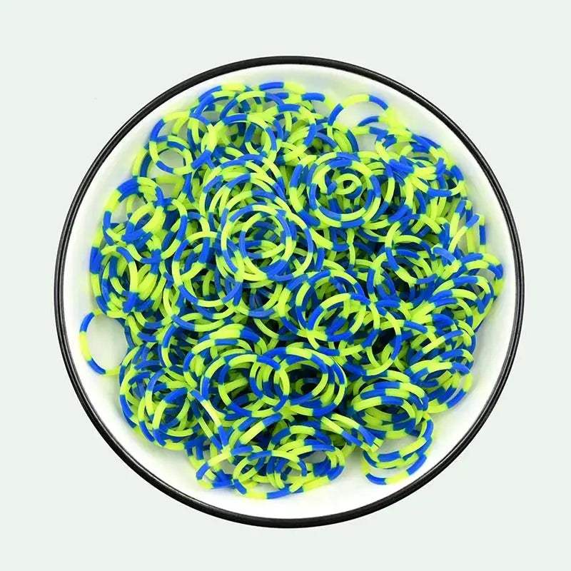  Fluorescent Glow Bracelets Diy Kit for Loom Bands -  ToylandEU™