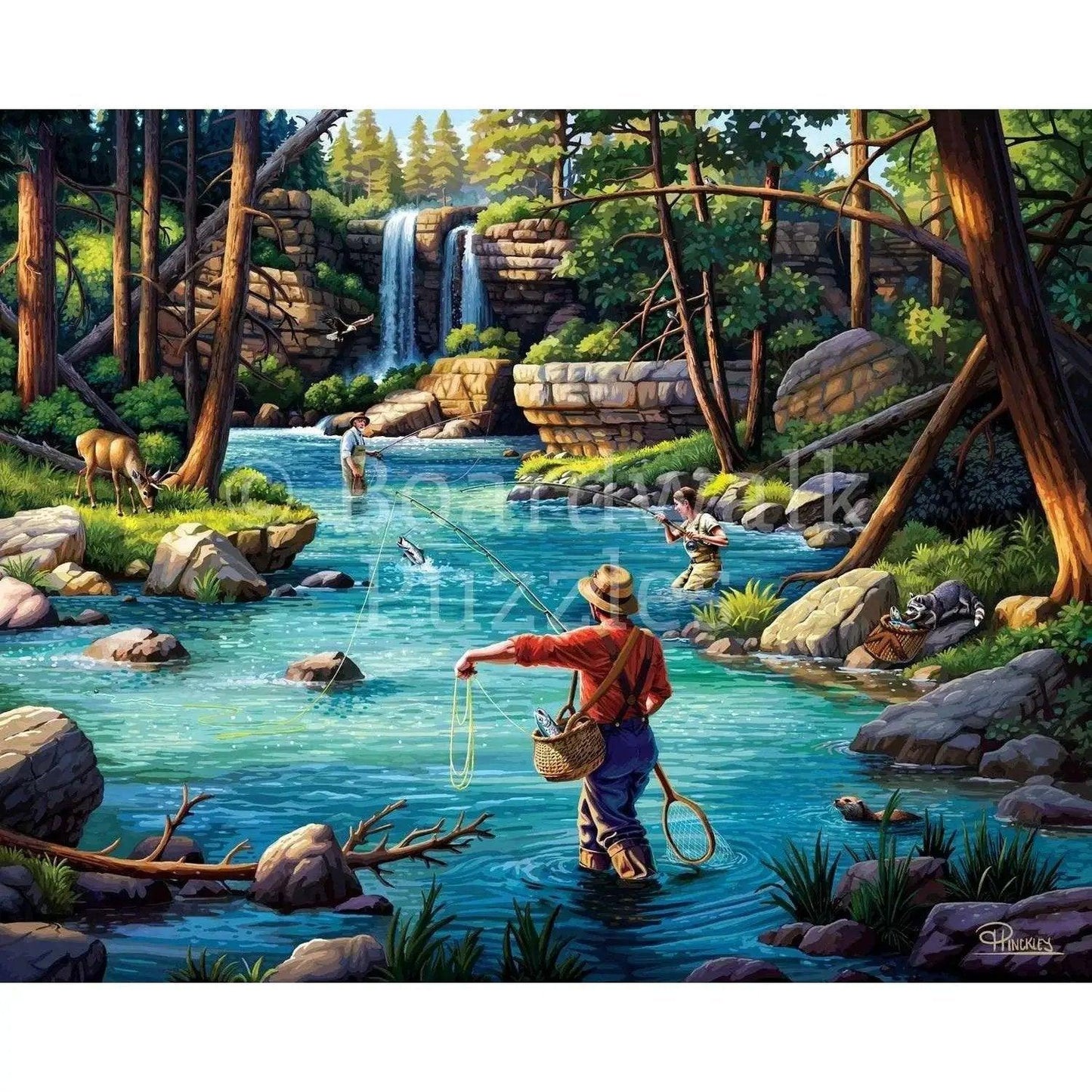  Fly Fishing Puzzle 500 Piece Jigsaw Boardwalk Scene -  ToylandEU™