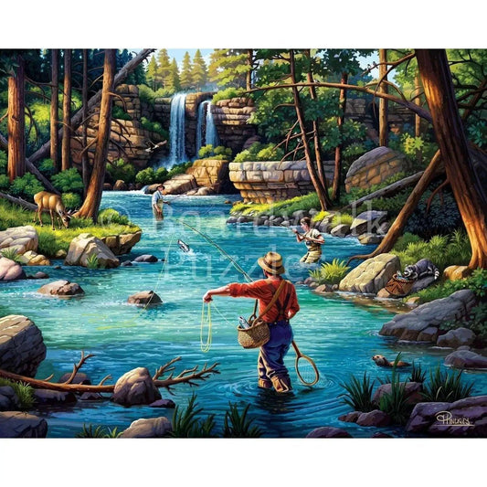  Fly Fishing Puzzle 500 Piece Jigsaw Boardwalk Scene -  ToylandEU™