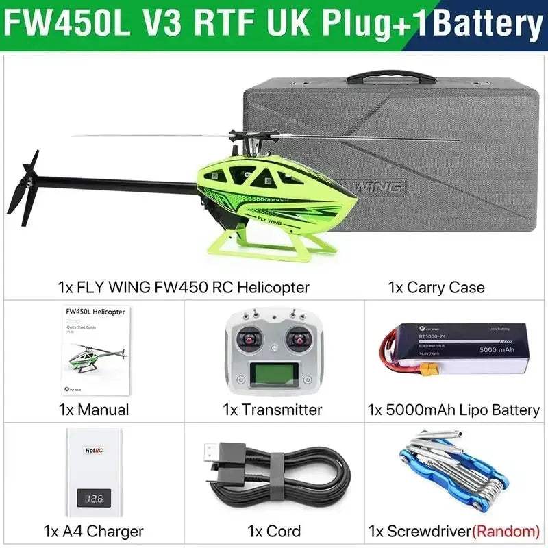 FlyWing FW450L GPS RC Helicopter With Self Stabilization - ToylandEU