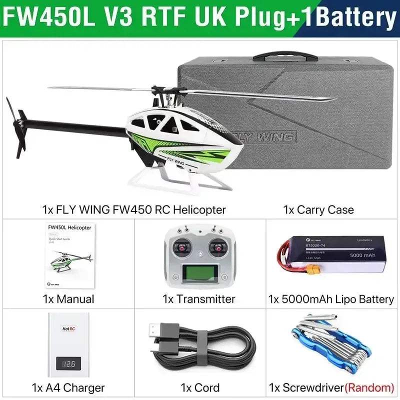 FlyWing FW450L GPS RC Helicopter With Self Stabilization - ToylandEU