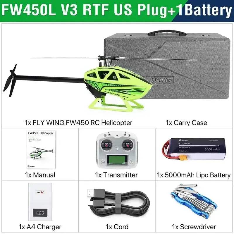 FlyWing FW450L GPS RC Helicopter With Self Stabilization - ToylandEU