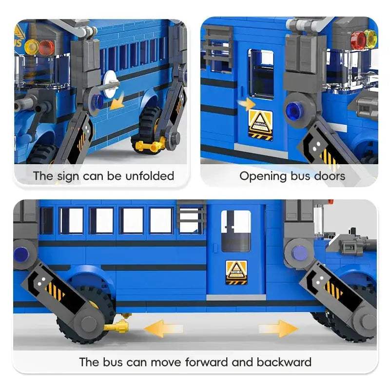 Flying Bus Building Blocks Set For Kids And Adults - ToylandEU