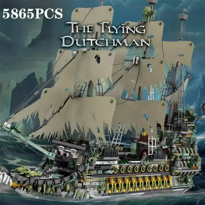 Flying Dutchman Pirate Ship Building Blocks Set 5865 Pieces - ToylandEU