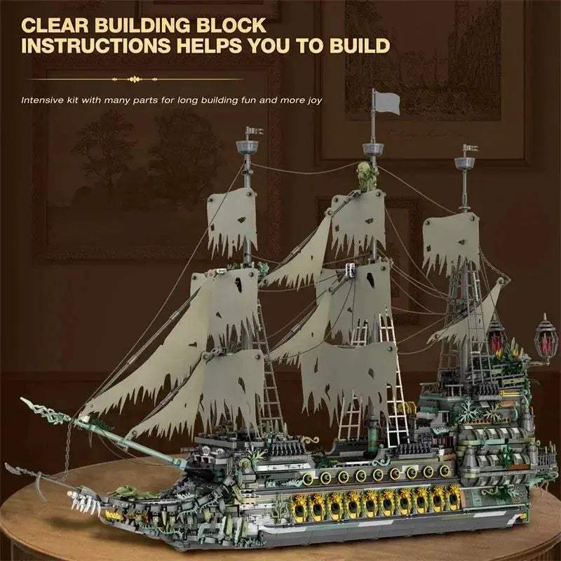 Flying Dutchman Pirate Ship Building Blocks Set 5865 Pieces - ToylandEU