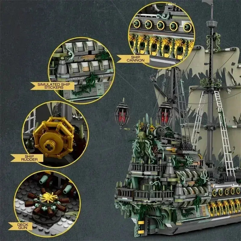 Flying Dutchman Pirate Ship Building Blocks Set 5865 Pieces - ToylandEU