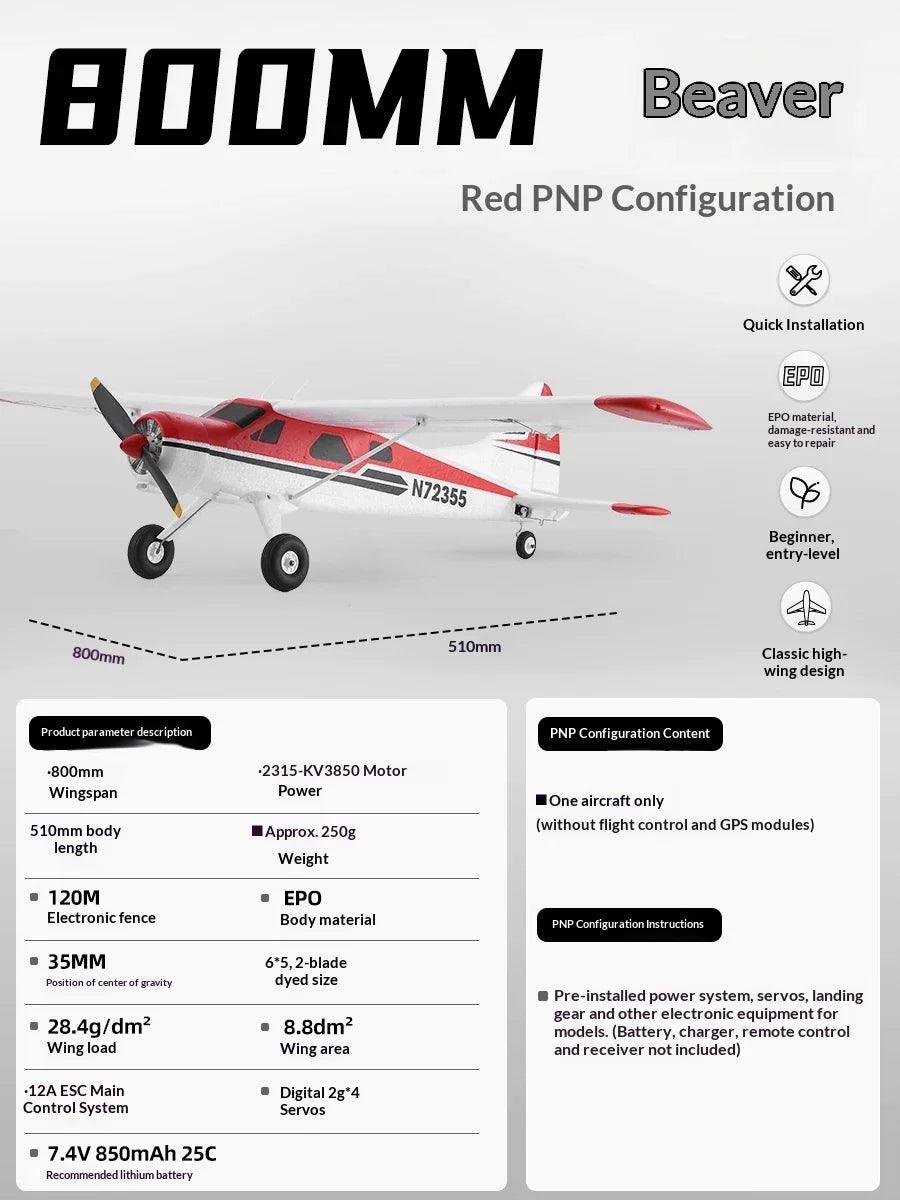 Fms Fixed Wing Rc Plane | 800 Mm Wingspan | Toylandeu