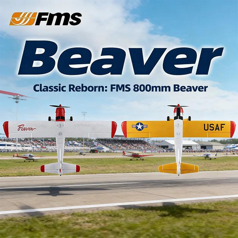 Fms Fixed Wing Rc Plane | 800Mm Wingspan Pnf Rtf | Toylandeu™