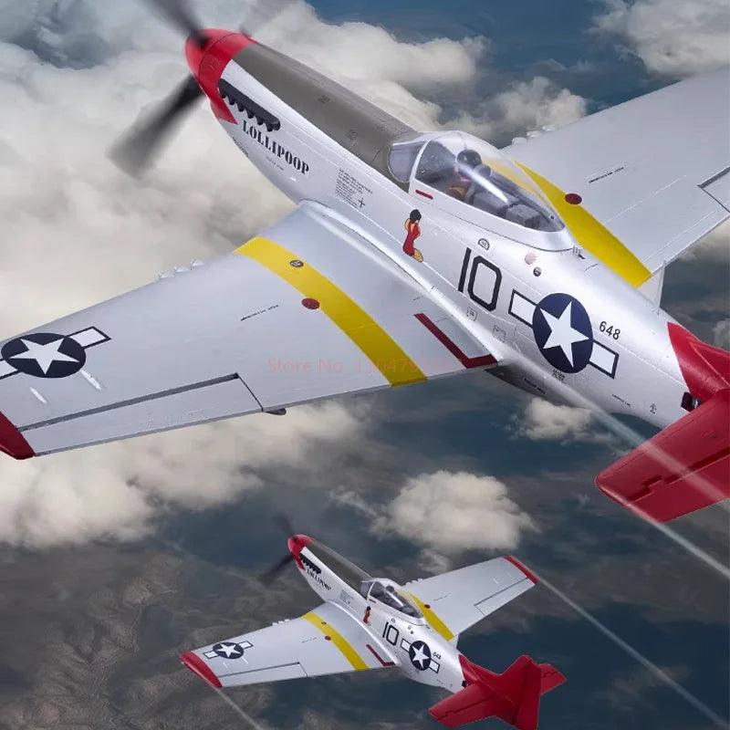 Fms P51D Mustang Rc Plane | 850mm Blue Arrows | Toylandeu