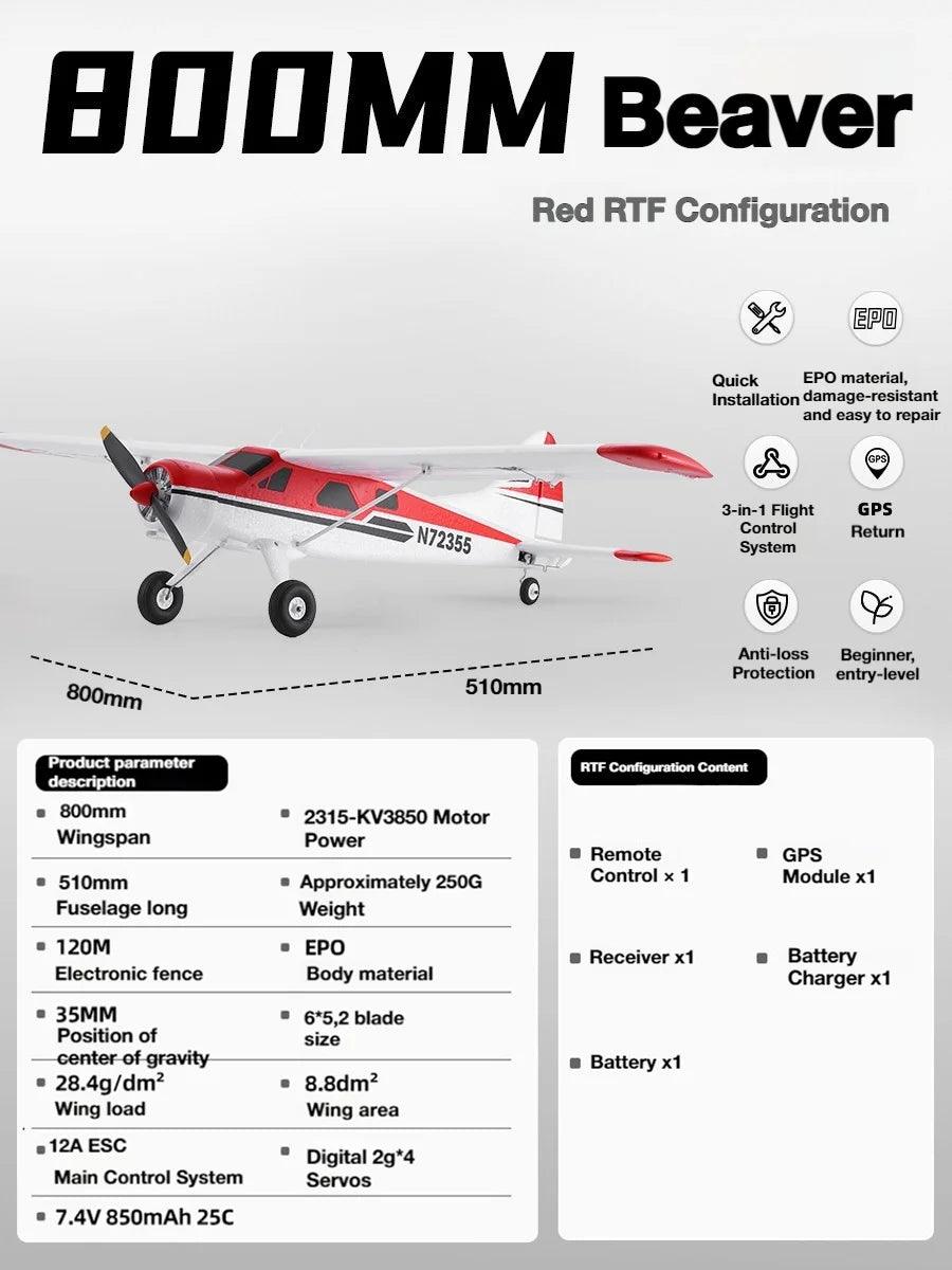 Fms Rc Fixed Wing | 800Mm Epp Foam | Toylandeu