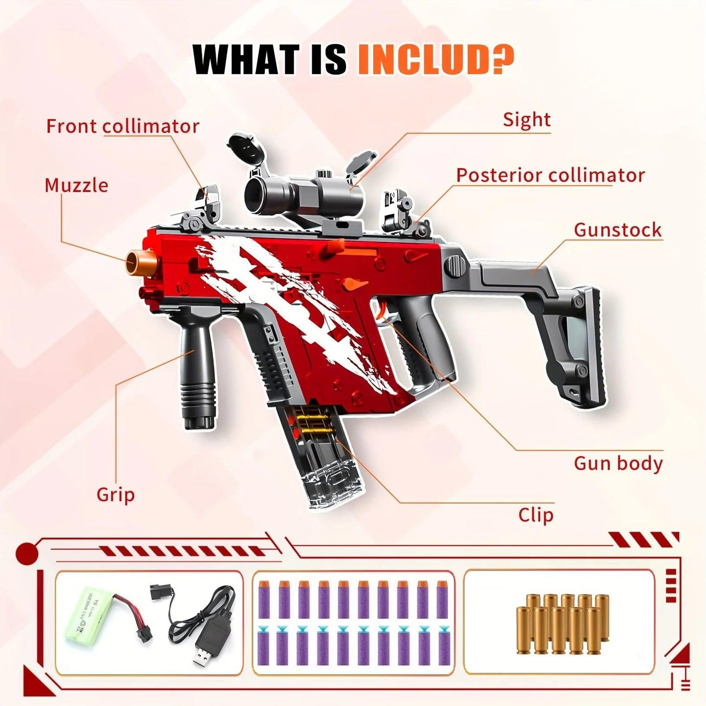  Foam Blaster Toy Gun Electric And Manual Toylandeu™ 