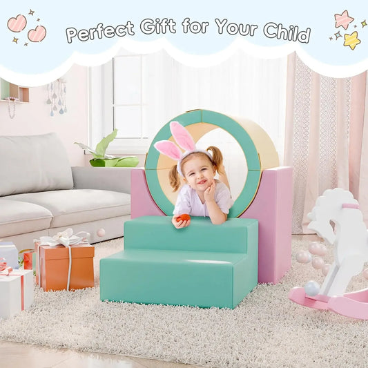 Foam Climber Tunnel Play Set For Toddlers Safe Indoor Crawl - ToylandEU