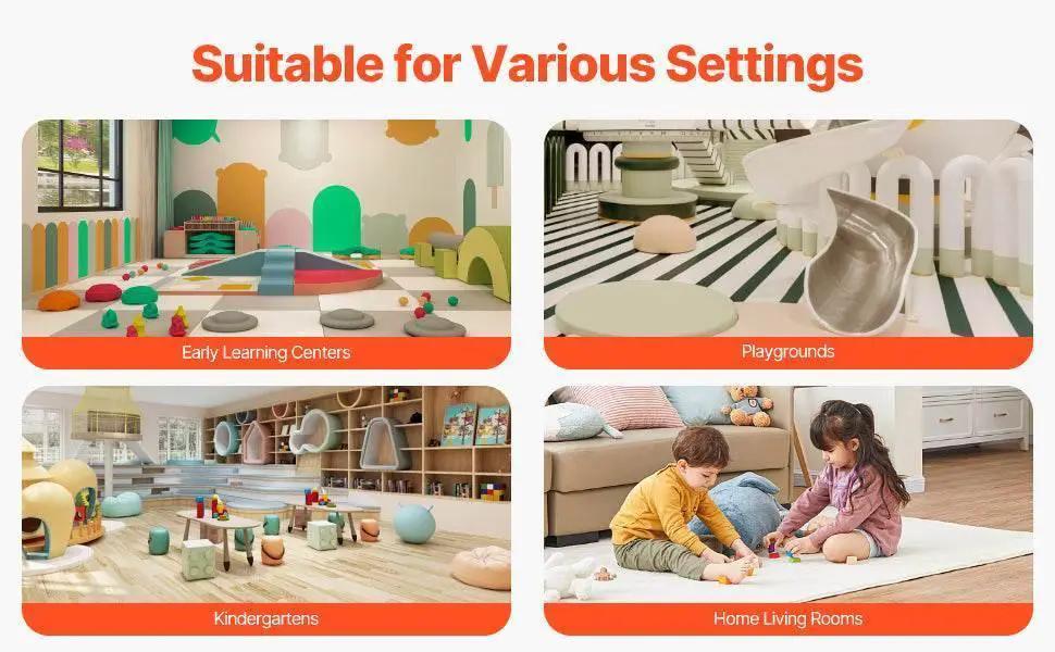  VEVOR 5 Piece Baby Foam Climbing Blocks Toys with Ball Pit Kids Indoor Climb and Crawl Activity Playset for Toddlers Crawling -  ToylandEU™