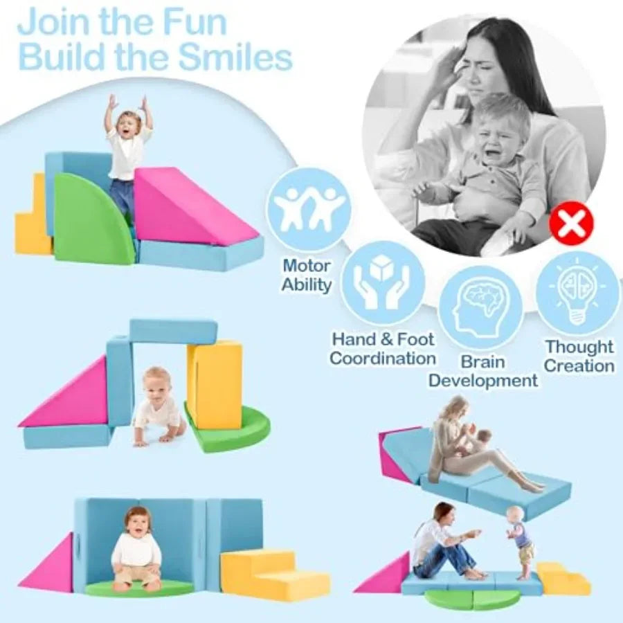 Foam Climbing Blocks For Toddlers Promote Crawling Skills - ToylandEU