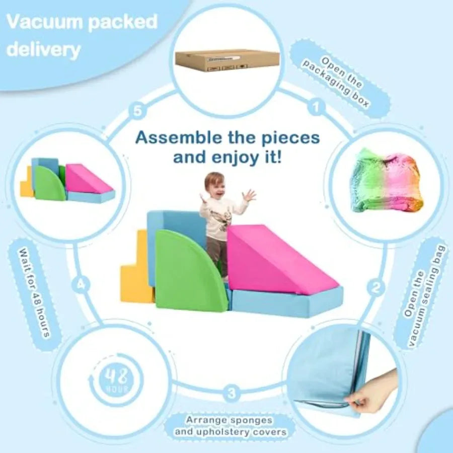 Foam Climbing Blocks For Toddlers Promote Crawling Skills - ToylandEU