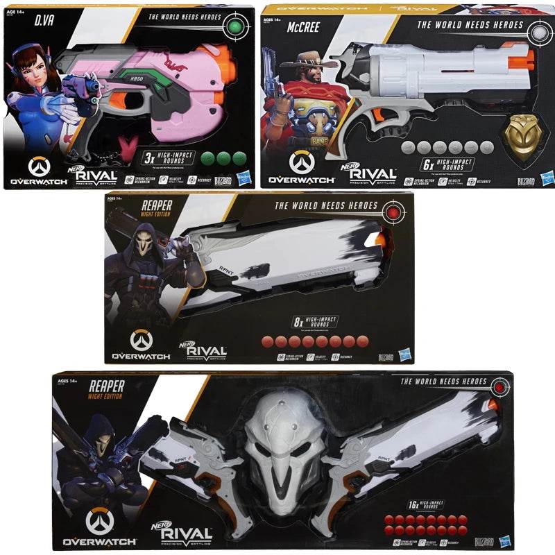 Foam Dart Blaster Gun Toys Launcher Overwatch Series Reaper Collector Pack - ToylandEU