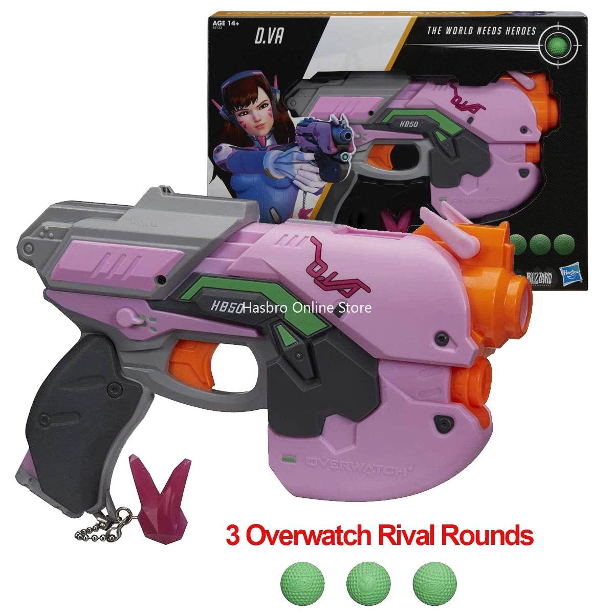 Foam Dart Blaster Gun Toys Overwatch D.Va Rival Blaster with 3 Rounds E3122 - ToylandEU