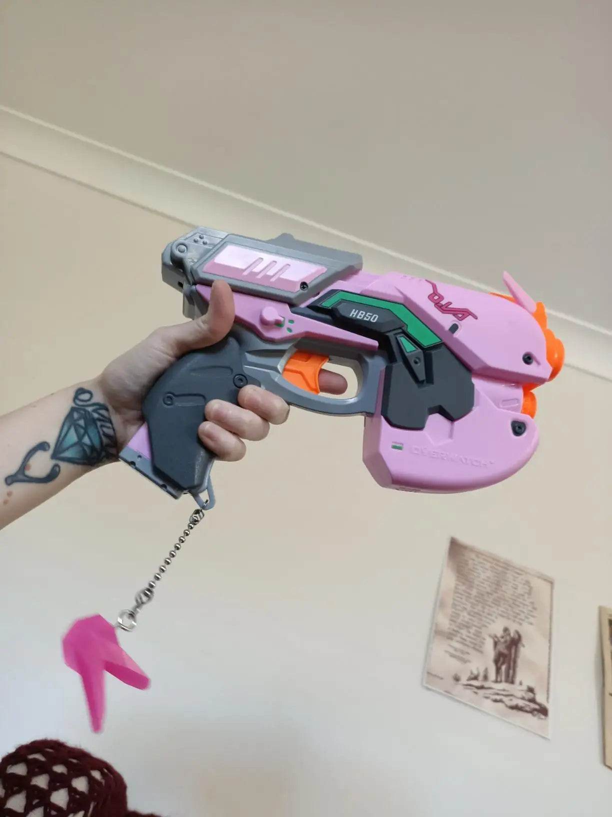 Foam Dart Blaster Gun Toys Overwatch D.Va Rival Blaster with 3 Rounds E3122 - ToylandEU