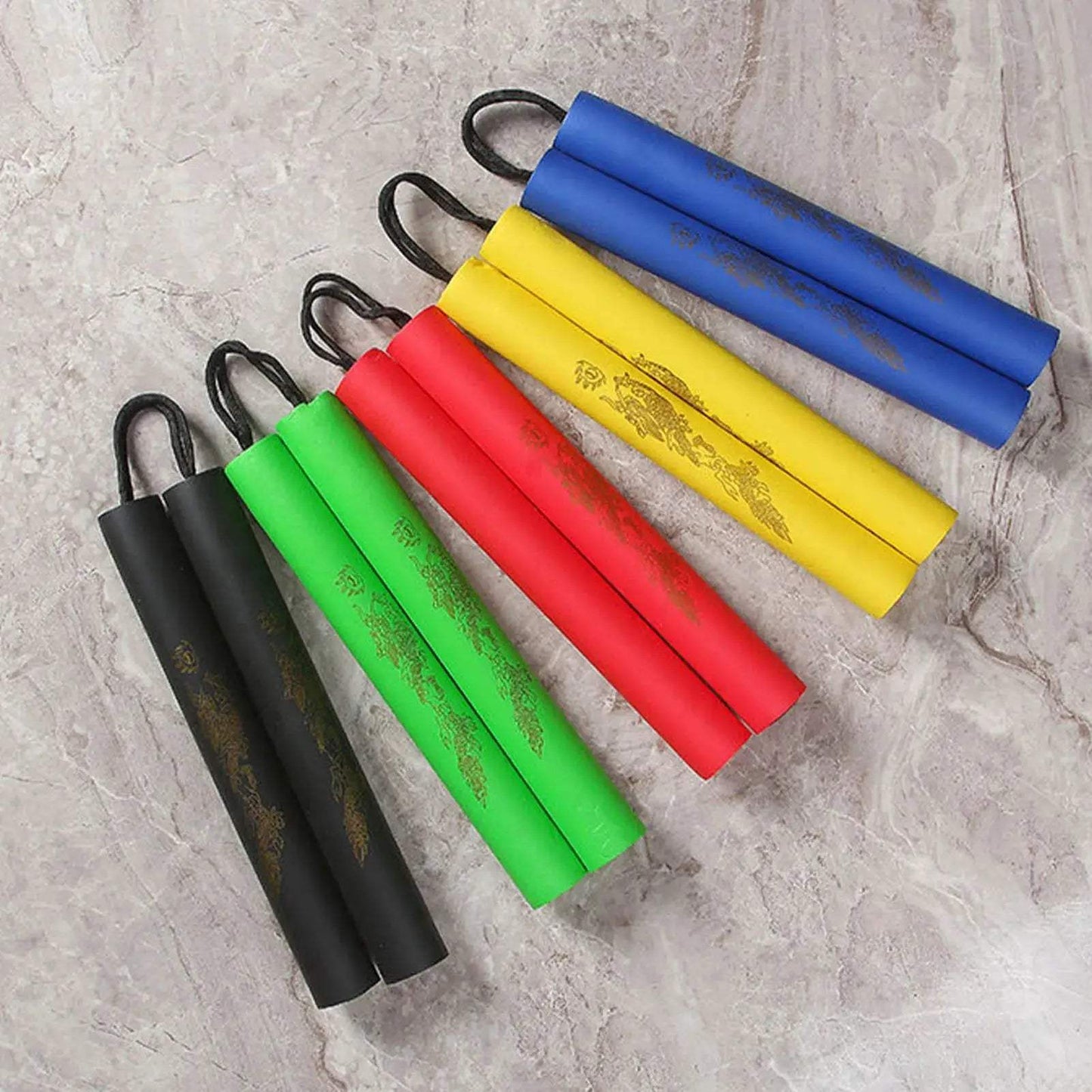 Martial Arts Foam Nunchakus Kids Rope Chains Plastic Nunchakus Children Kung Fu Wushu Nunchucks Trainer For Beginners - ToylandEU