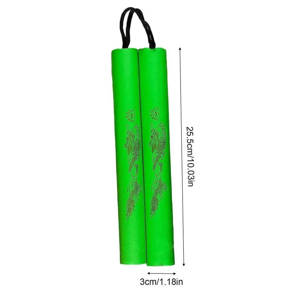 Martial Arts Foam Nunchakus Kids Rope Chains Plastic Nunchakus Children Kung Fu Wushu Nunchucks Trainer For Beginners - ToylandEU