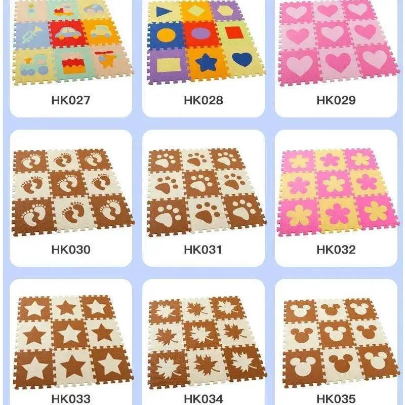  30x30x1cm Cartoon Animal Pattern Play Mats Puzzles EVA Foam Floor Pad for Children and Toddler Crawling Gym -  ToylandEU™