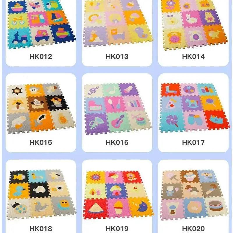 30x30x1cm Cartoon Animal Pattern Play Mats Puzzles EVA Foam Floor Pad for Children and Toddler Crawling Gym -  ToylandEU™