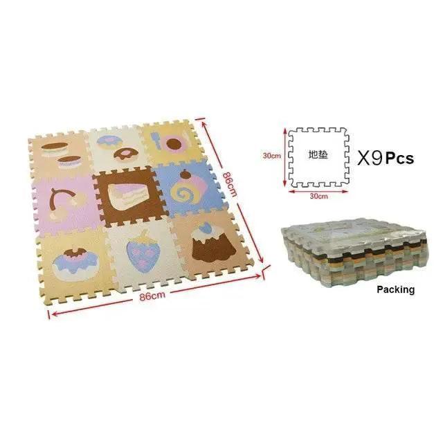  30x30x1cm Cartoon Animal Pattern Play Mats Puzzles EVA Foam Floor Pad for Children and Toddler Crawling Gym -  ToylandEU™