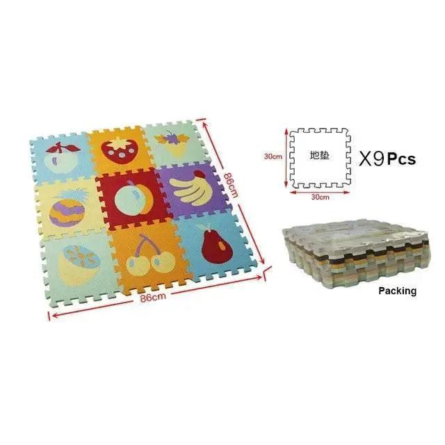  30x30x1cm Cartoon Animal Pattern Play Mats Puzzles EVA Foam Floor Pad for Children and Toddler Crawling Gym -  ToylandEU™