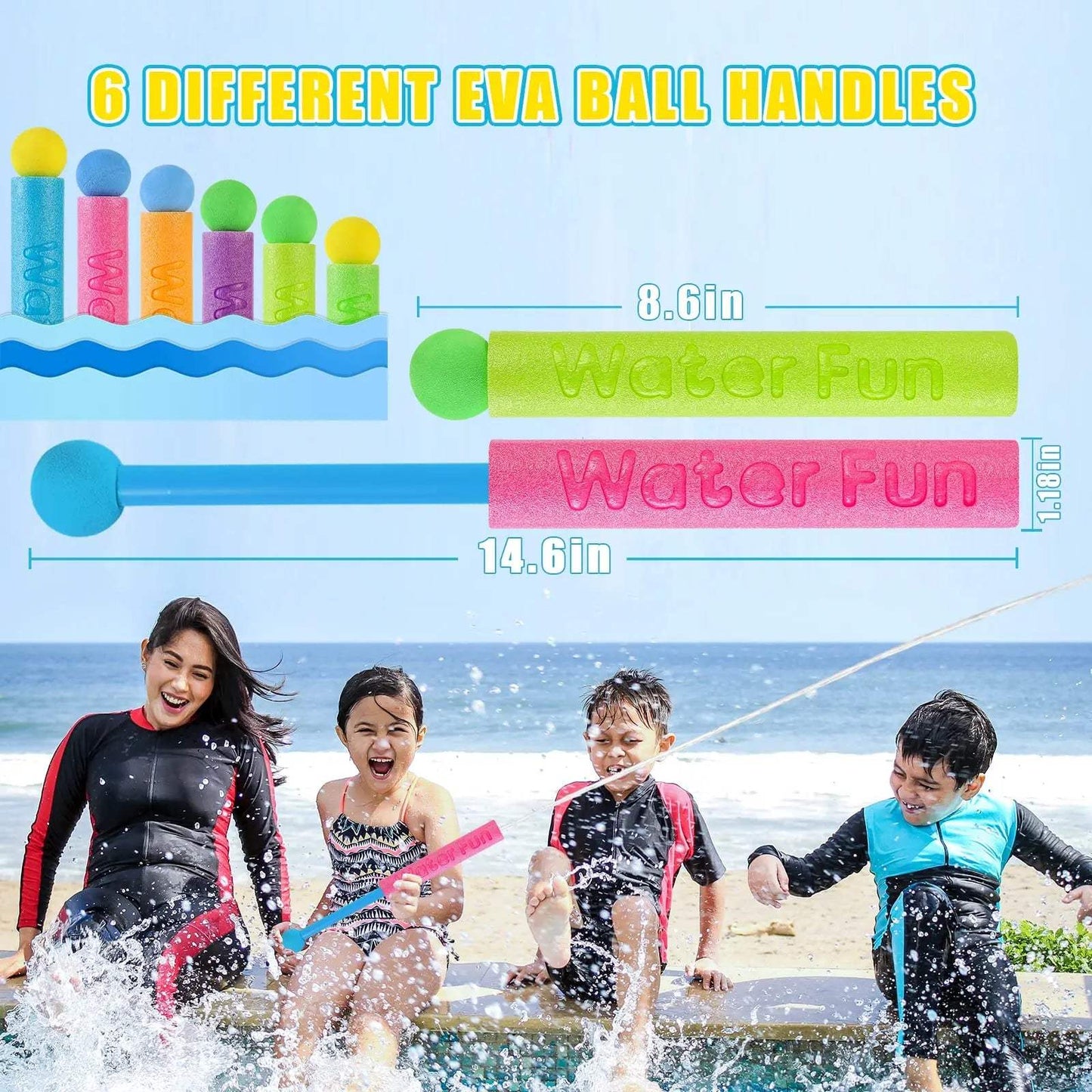 Foam Water Gun For Kids Soaker Blaster Outdoor Fun - ToylandEU