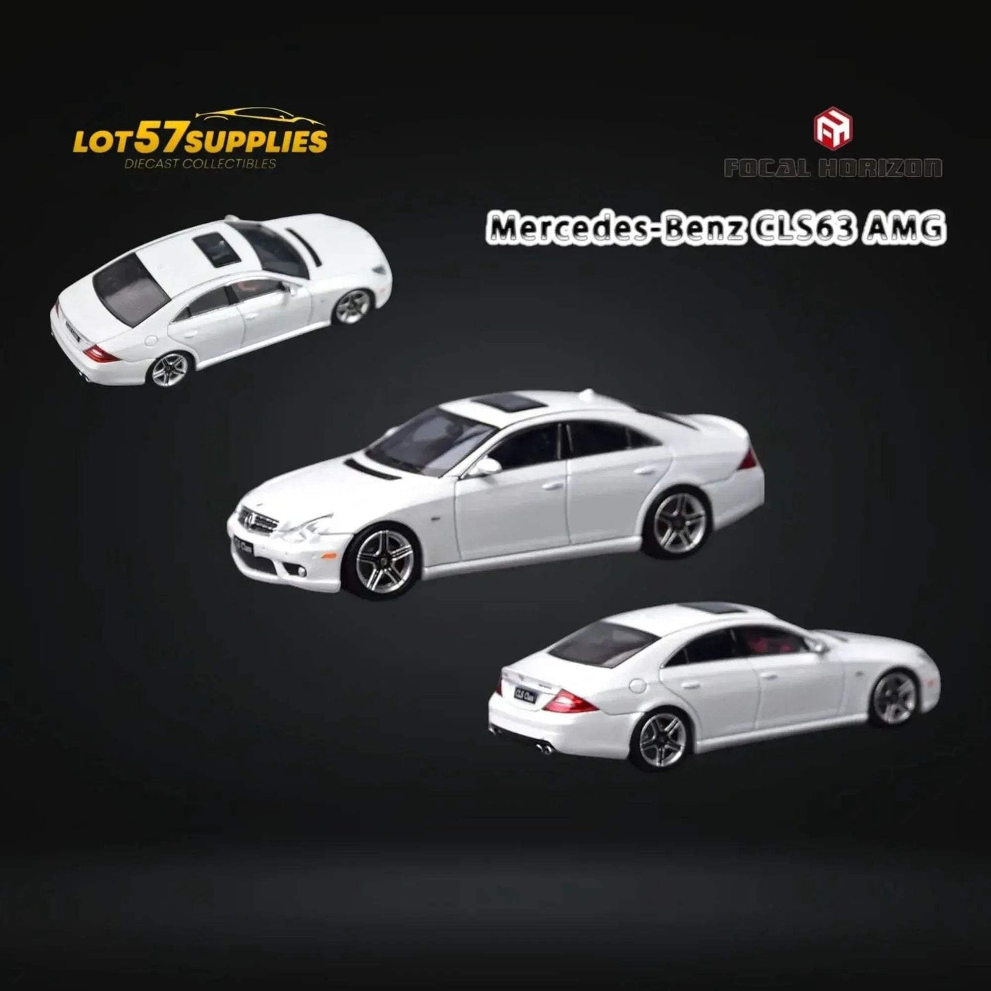 Focal Horizon CLS 63 AMG Mk1 C219 in Pearl White 1:64 - ToylandEU