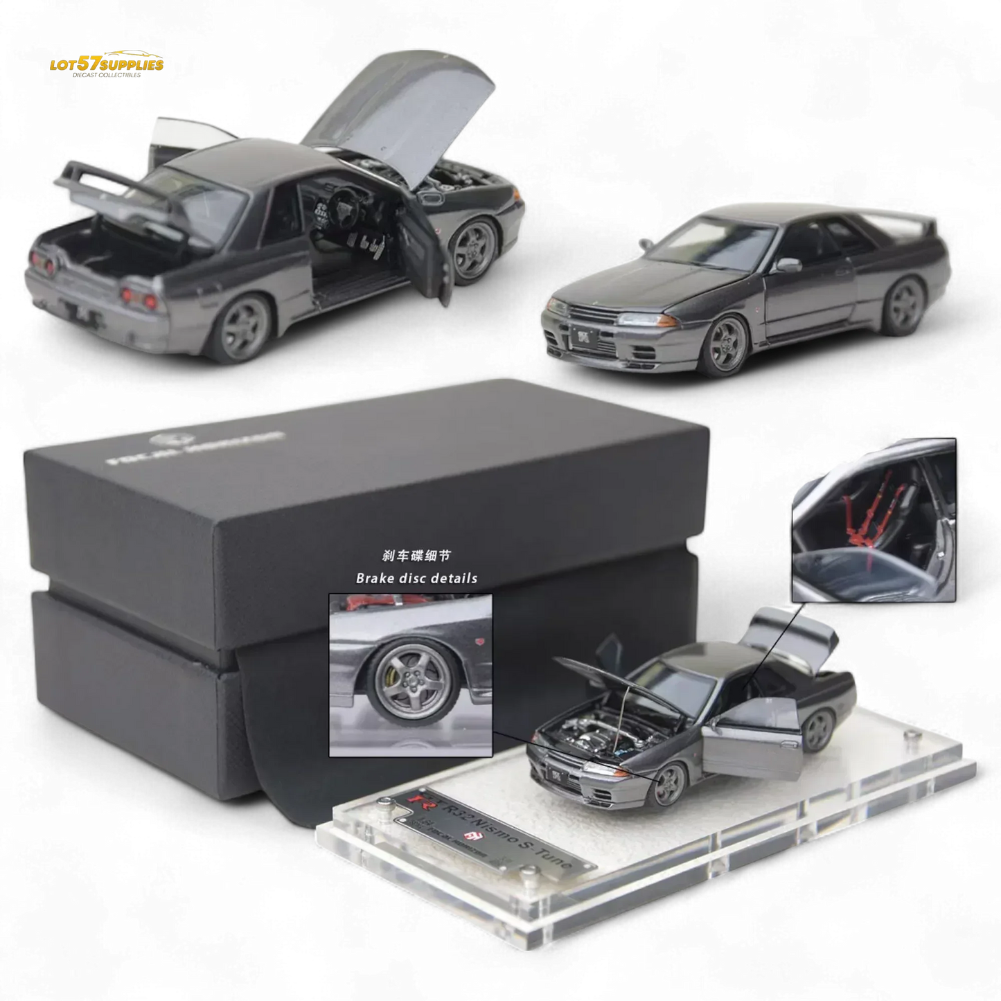 Nissan Skyline GTR R32 Diecast Model With Openable Doors - ToylandEU