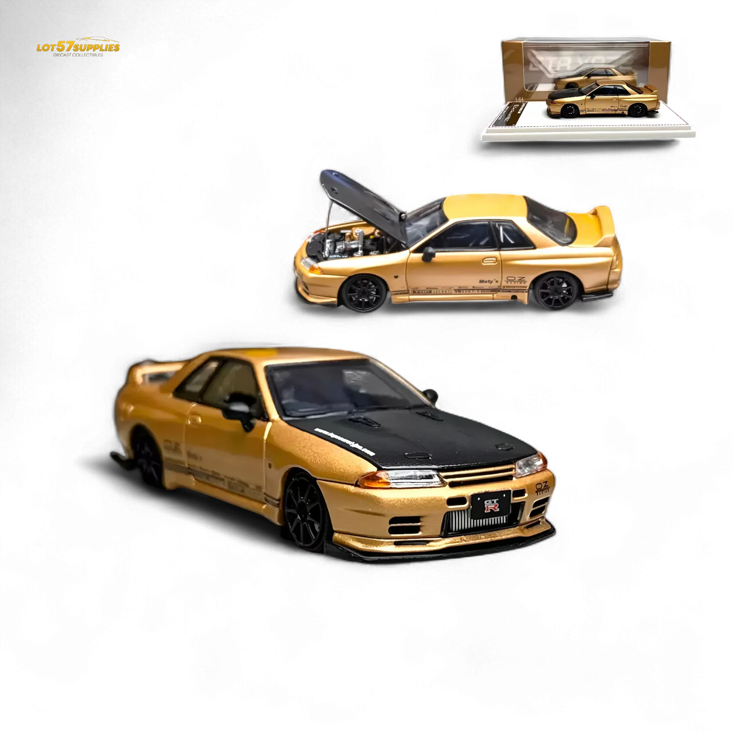 Focal Horizon Skyline GT-R R32 Top Secret Gold 1:64 - ToylandEU