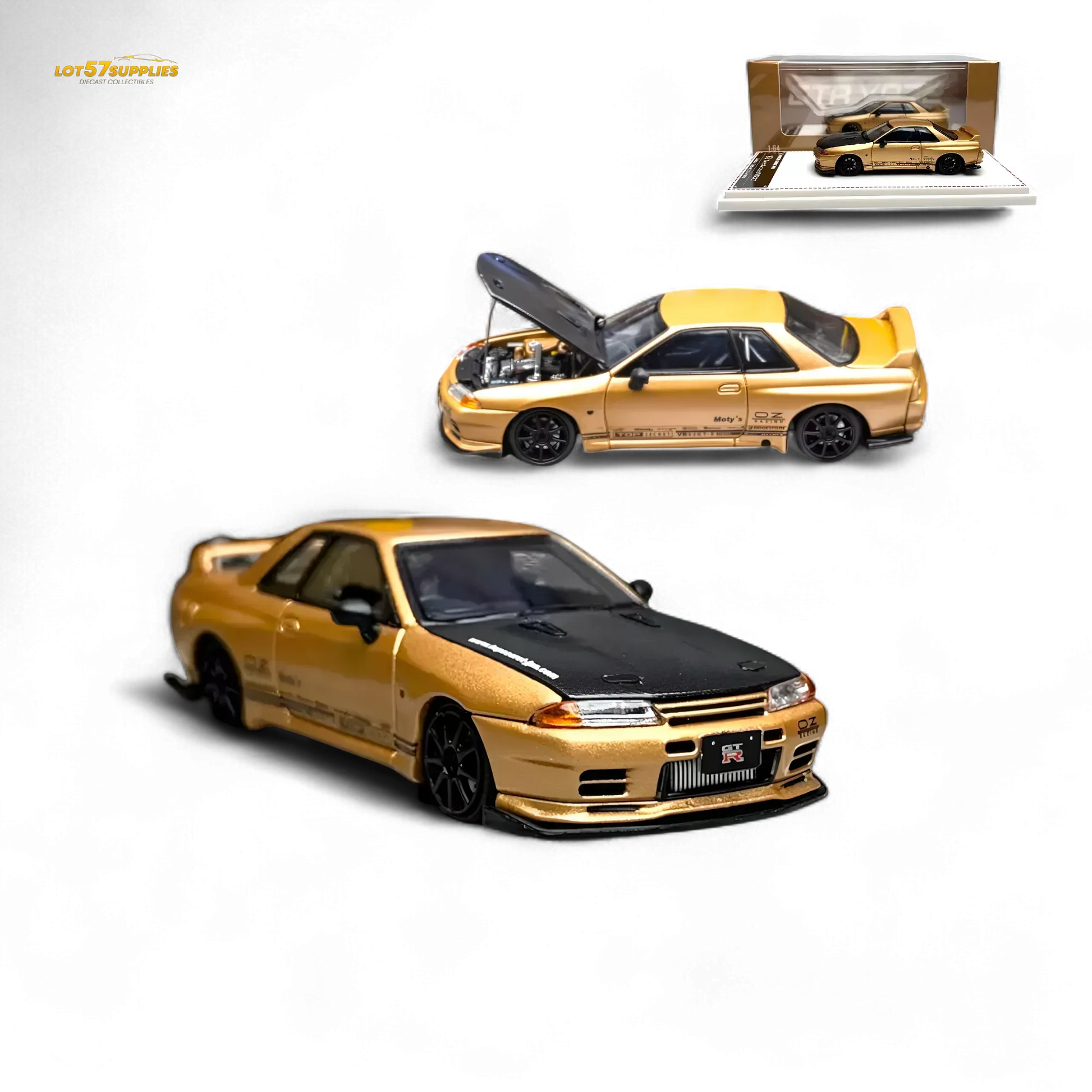Focal Horizon Skyline GT-R R32 Top Secret Gold 1:64 - ToylandEU