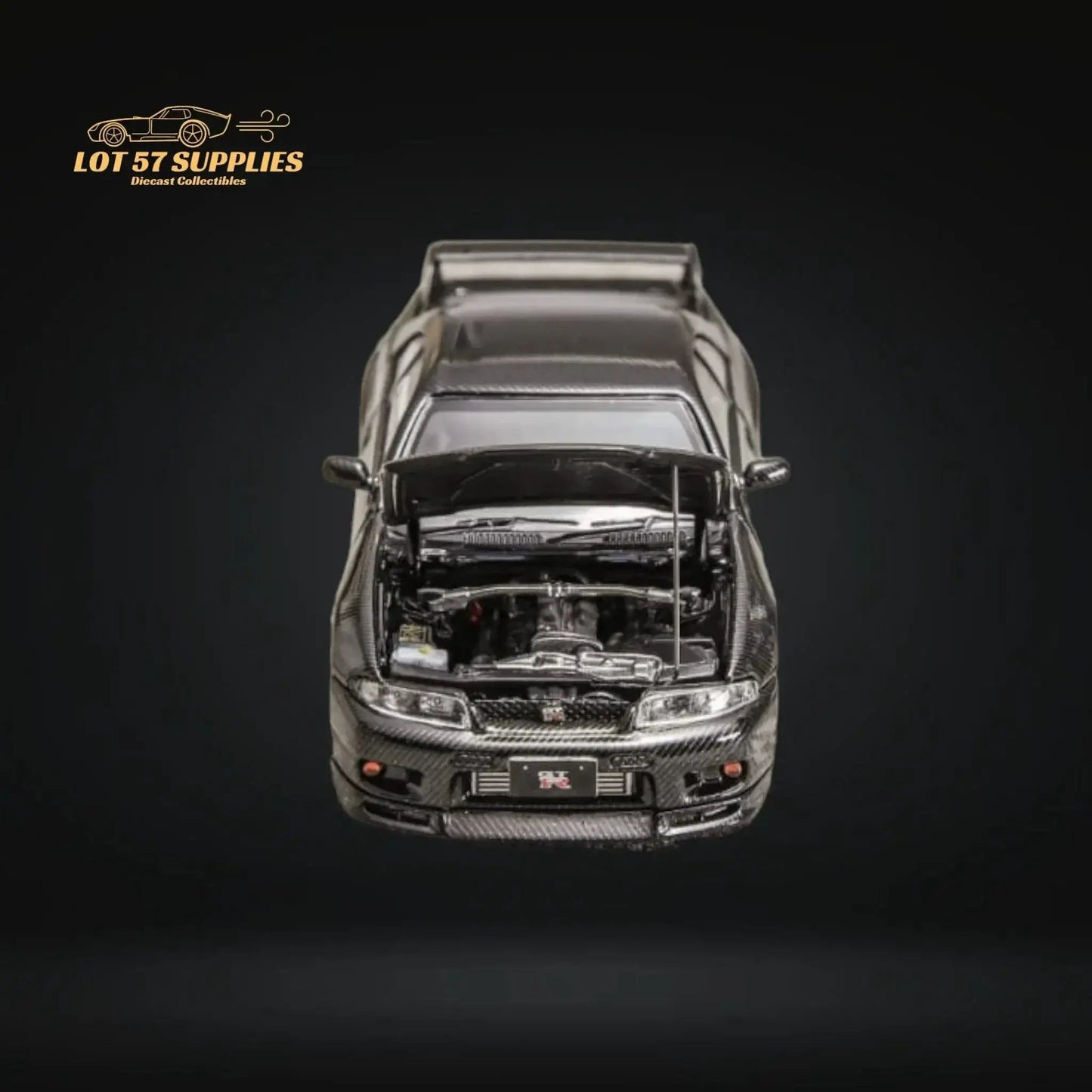 Focal Horizon Skyline GT-R R33 GT-R 4th Gen BCNR33 Full Carbon Black 1:64 - ToylandEU