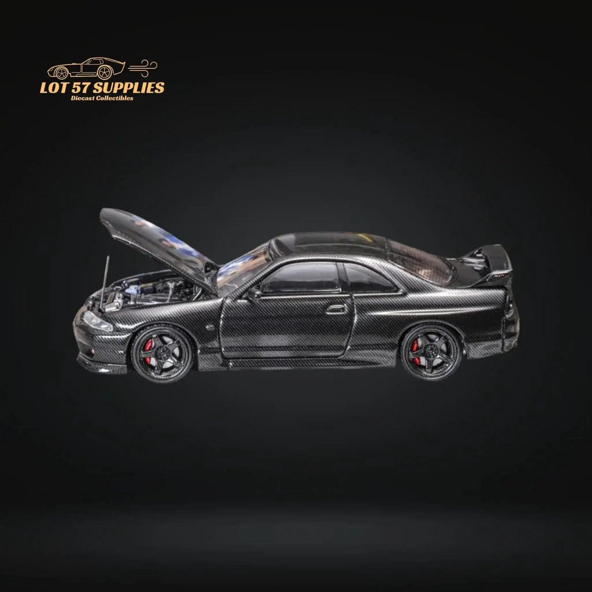 Focal Horizon Skyline GT-R R33 GT-R 4th Gen BCNR33 Full Carbon Black 1:64 - ToylandEU