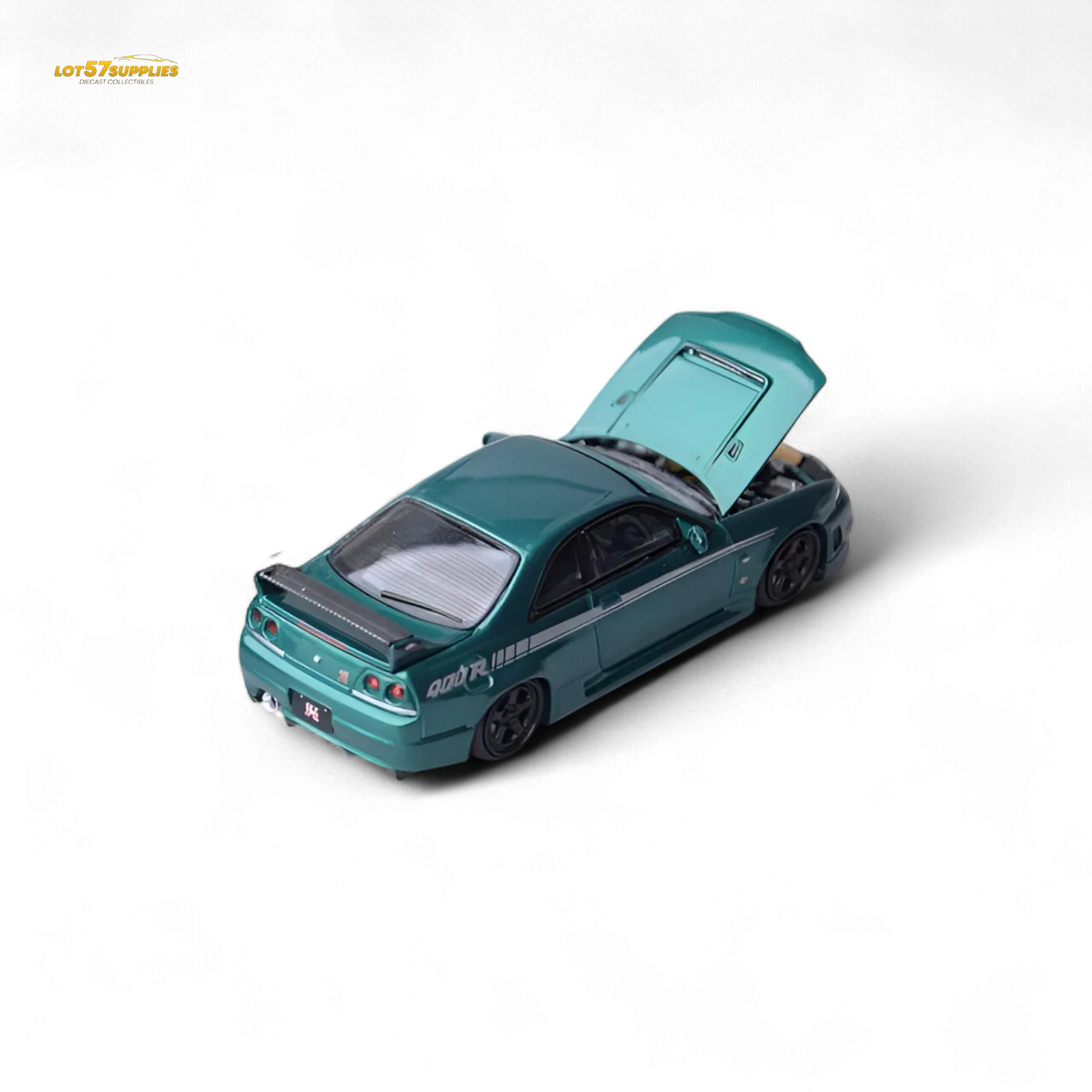 Focal Horizon Nissan Skyline GT-R R33 Nismo 400R Champion Green 1:64 - ToylandEU