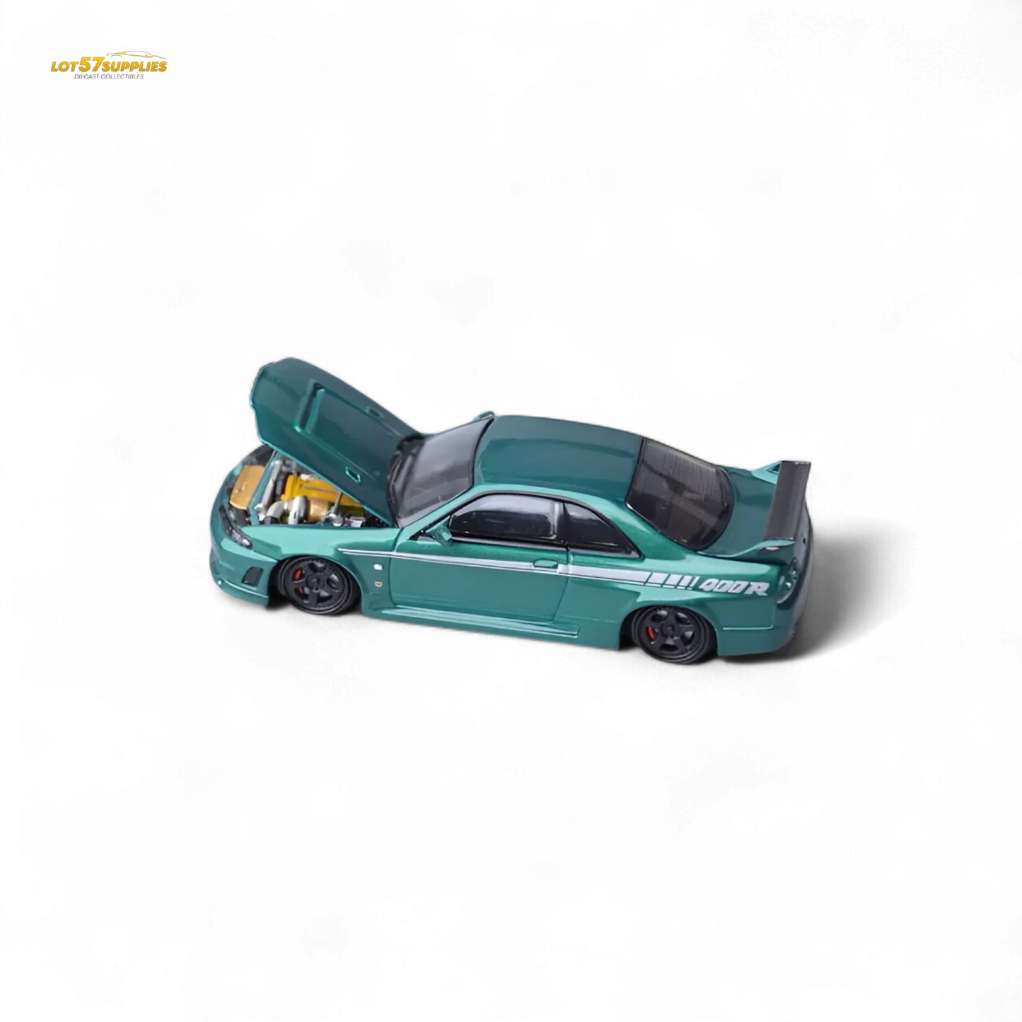 Focal Horizon Nissan Skyline GT-R R33 Nismo 400R Champion Green 1:64 - ToylandEU