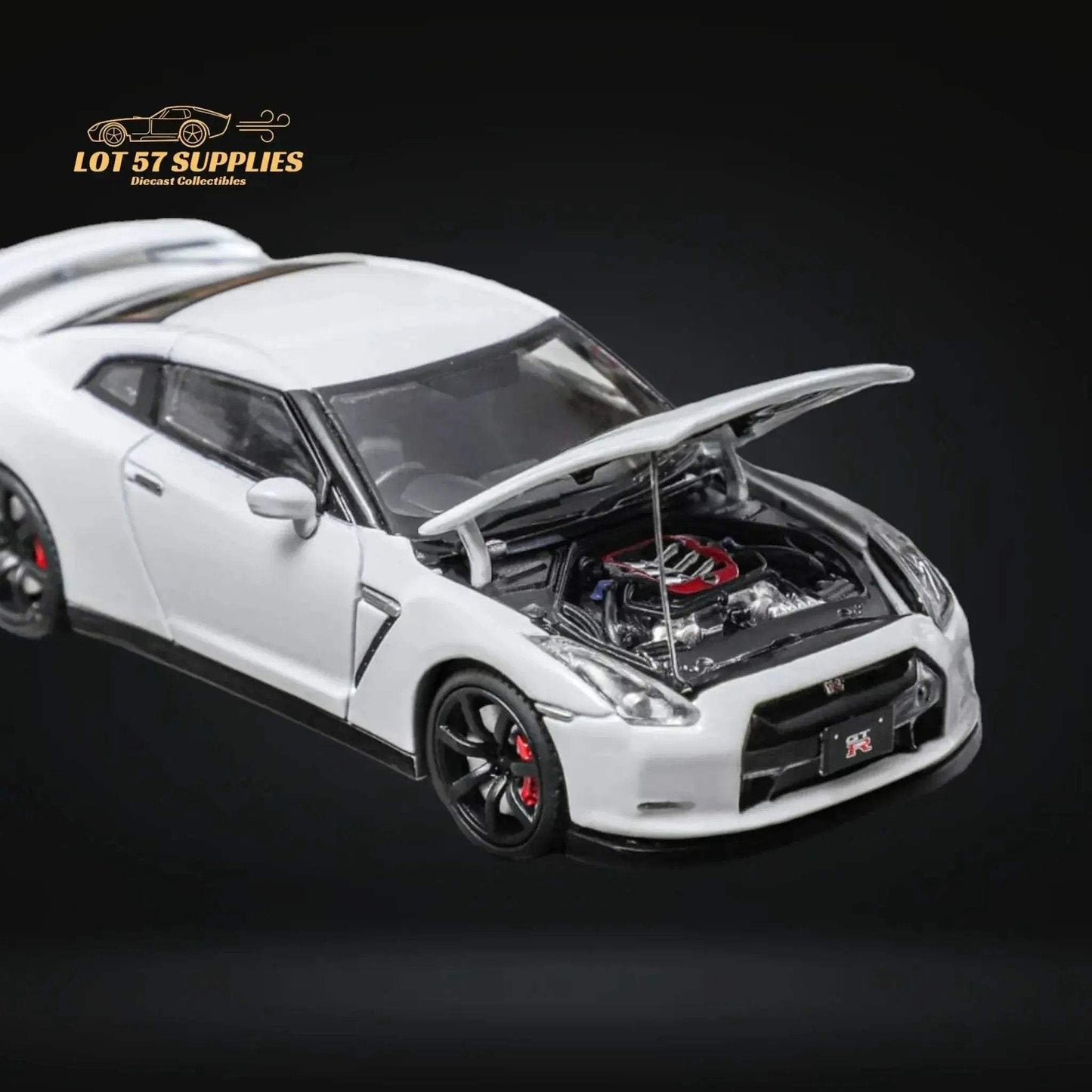 Focal Horizon Skyline GT-R R35 White With Openable Hood 1:64 - ToylandEU
