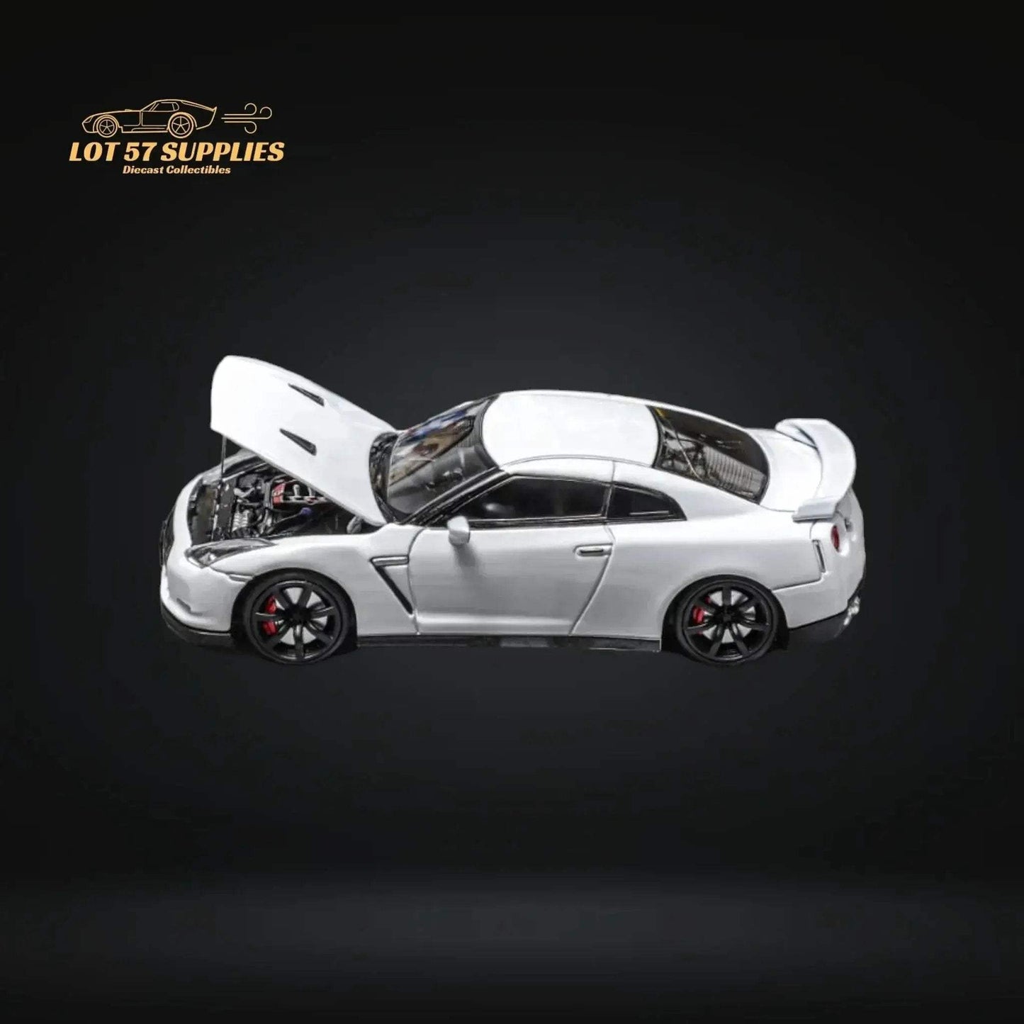 Focal Horizon Skyline GT-R R35 White With Openable Hood 1:64 - ToylandEU