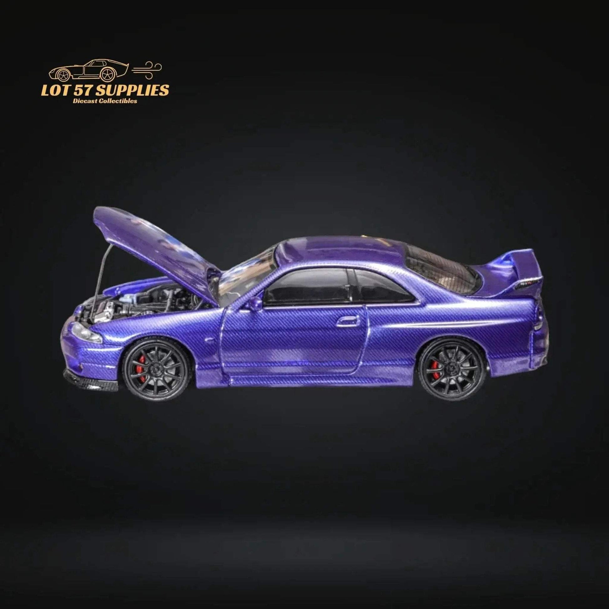 Focal Horizon Skyline GT-R R33 GT-R 4th Gen BCNR33 Full Carbon Purple 1:64 - ToylandEU