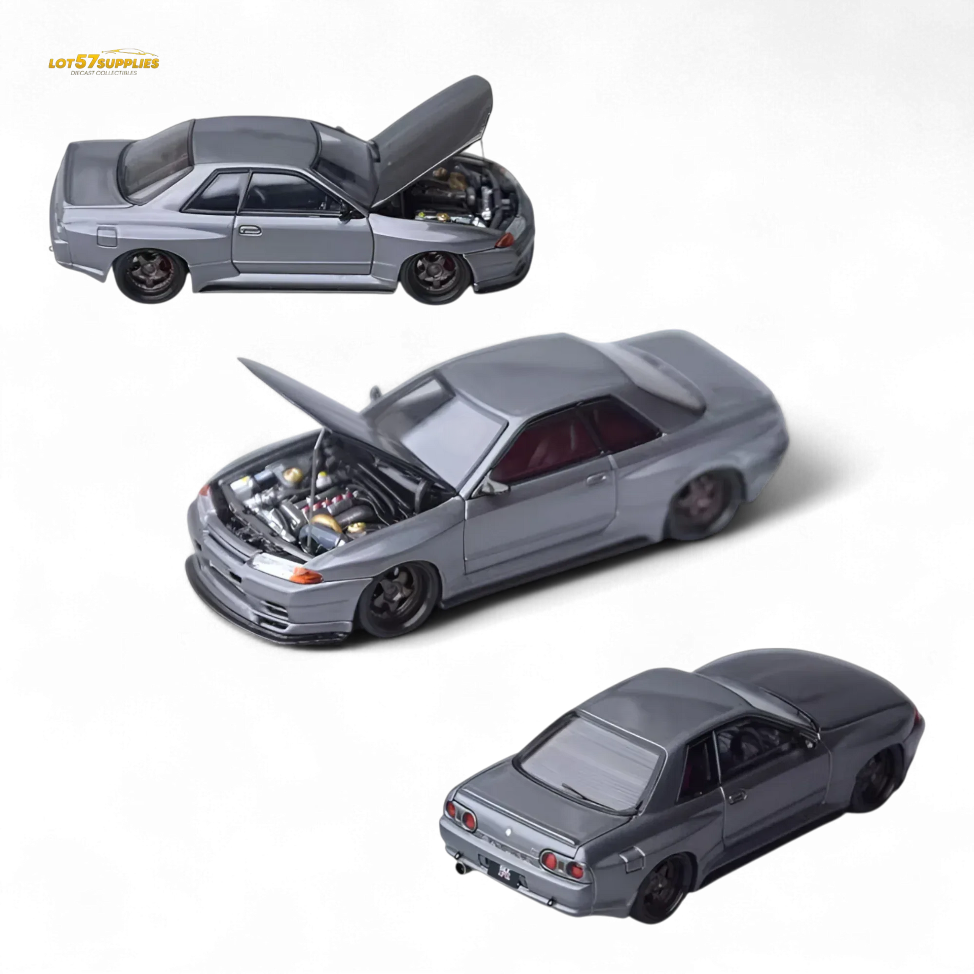Focal Horizon Skyline GT-R R32 Grey Garage Active 1:64 - ToylandEU