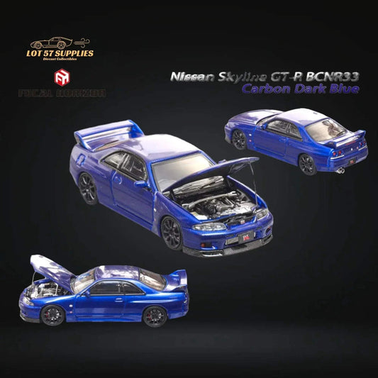  Skyline GTR R33 Diecast Carbon Open Hood 1To64 Scale -  ToylandEU™