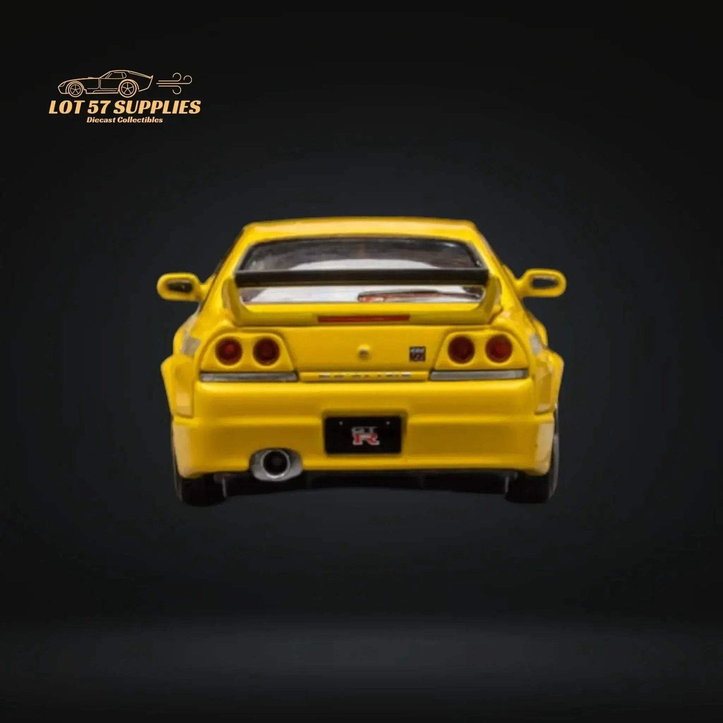 Focal Horizon Skyline R33 GT-R 4TH Gen 400R in Yellow Openable Hood 1:64 - ToylandEU