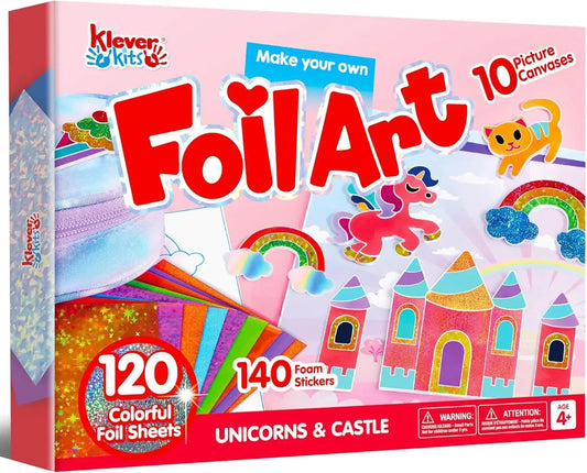 Foil Art Kit For Kids Mess Free Coloring Travel Fun - ToylandEU