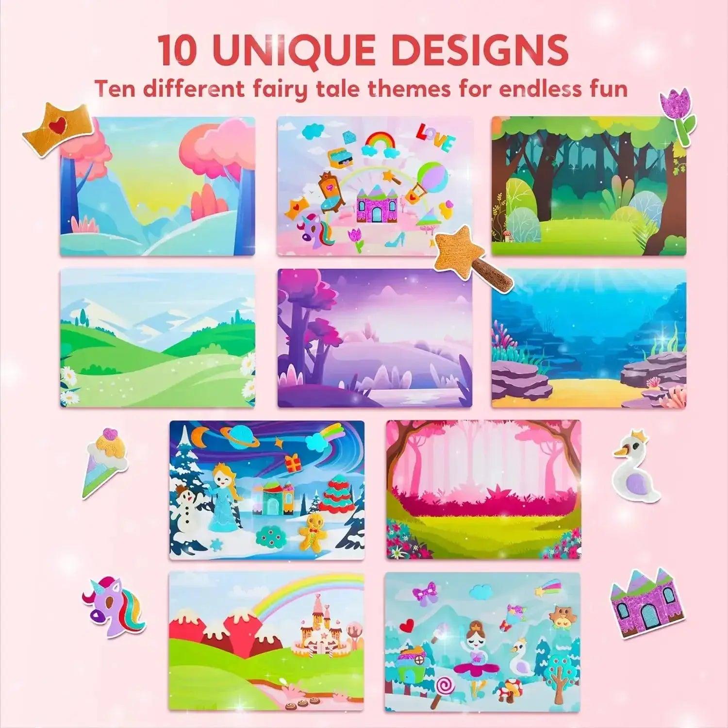  Foil Art Kit For Kids Mess Free Coloring Travel Fun -  ToylandEU™